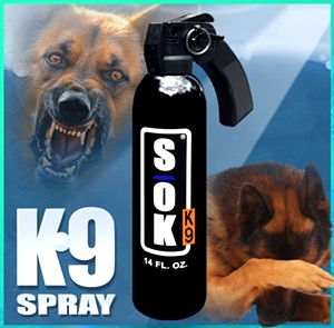 SOK K9 Defense Spray With Trigger 14 FLOZ