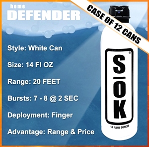 SOK Home Defender Defense Spray 14 FLOZ Case Of 12 Cans