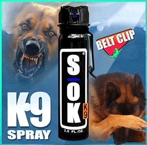 SOK-MK4-K9-BC Animal Control and Defense Spray 2.5 FLOZ WITH BELT CLIP